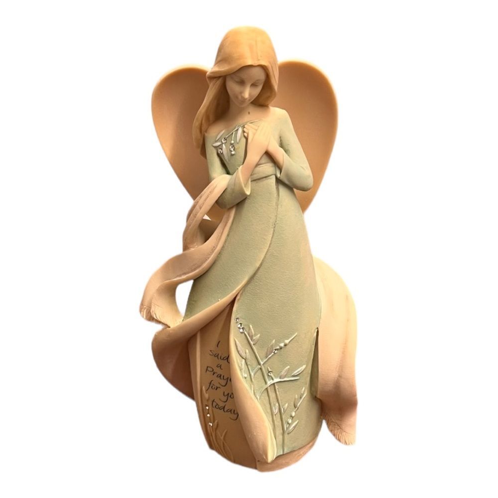 PRAYER ANGEL GIFT 2012 Ceramic SAID A PRAYER FOR YOU TODAY Condolence Get Well